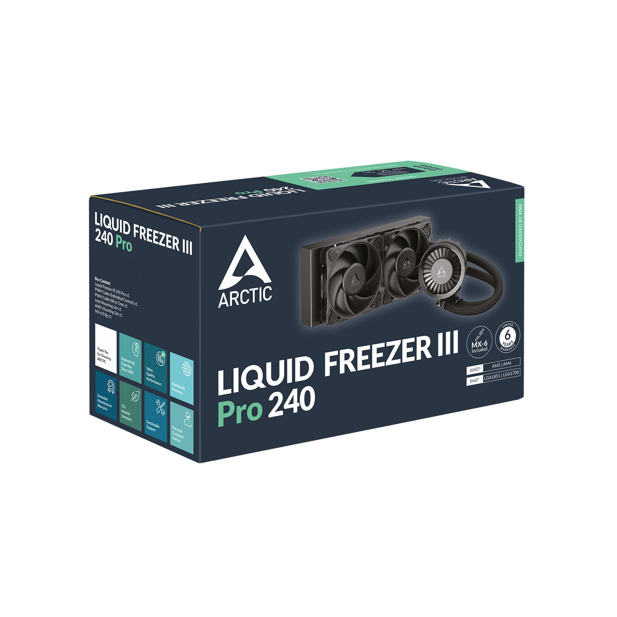 Arctic Liquid Freezer III Pro 240 AiO Water Cooling System - 240mm, Black