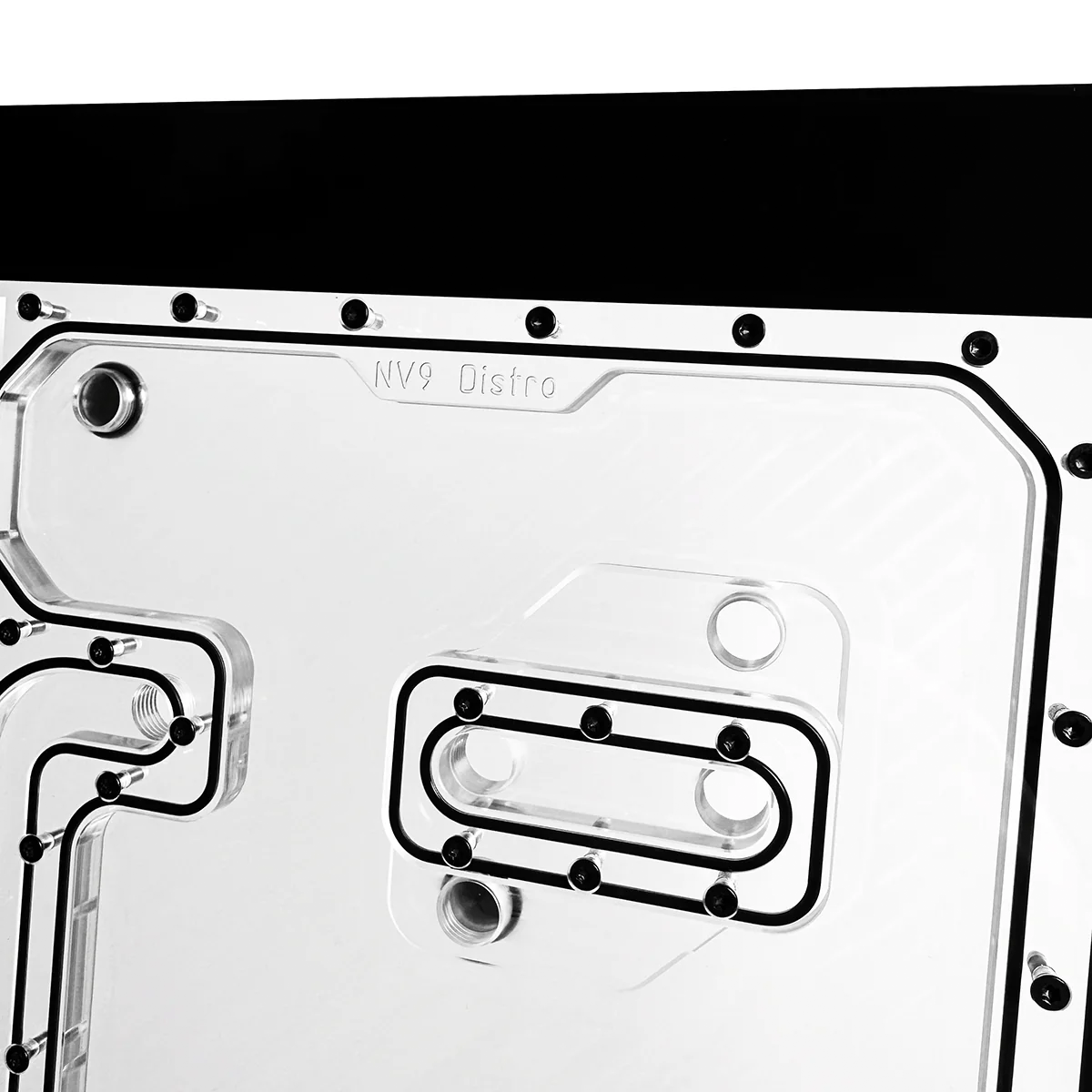 Stealkey Customs Phanteks NV9 x Stealkey Distroplate, D-RGB- black