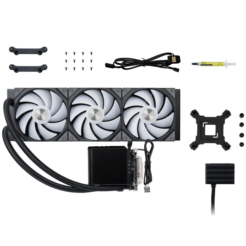 TRYX PANORAMA 360 ARGB AiO water cooling system, 3D AMOLED display - 360mm, black : image 5