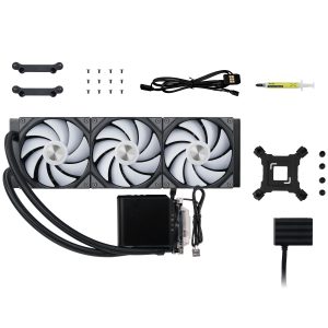 TRYX PANORAMA 360 ARGB AiO water cooling system, 3D AMOLED display - 360mm, black : image 5