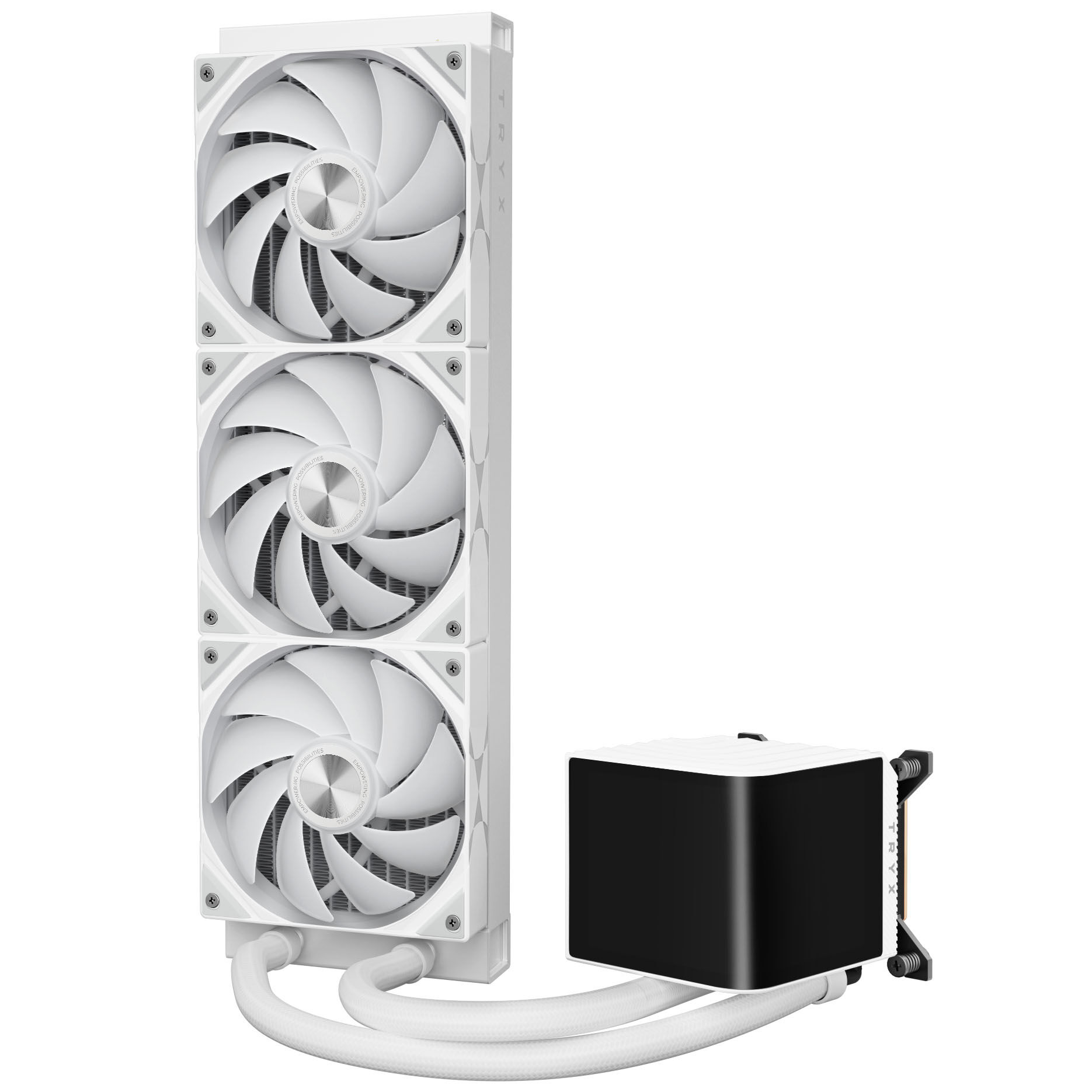 TRYX PANORAMA 360 AiO water cooling, 3D AMOLED display - 360mm, white