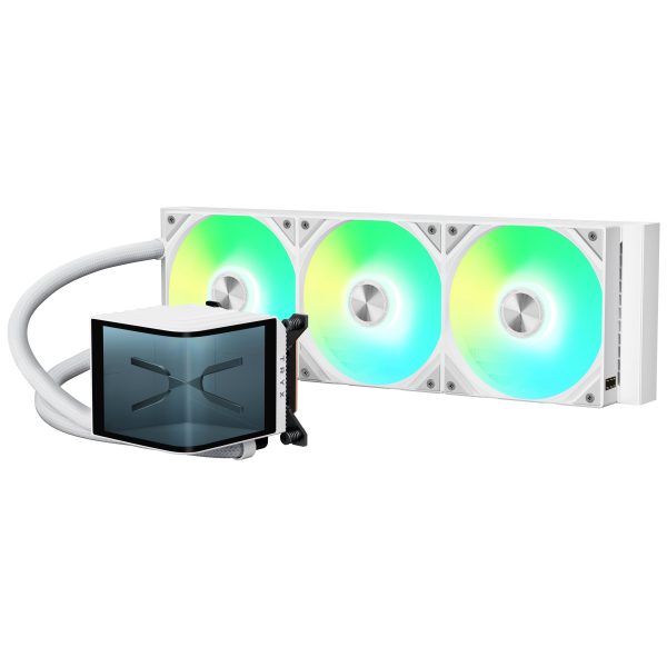 TRYX PANORAMA 360 AiO water cooling, 3D AMOLED display – 360mm, white