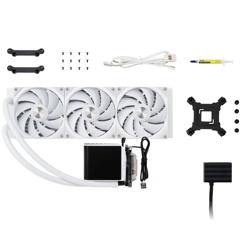 TRYX PANORAMA 360 AiO water cooling, 3D AMOLED display - 360mm, white