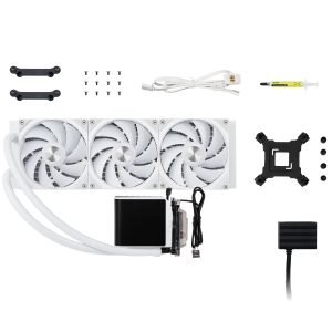 TRYX PANORAMA 360 AiO water cooling, 3D AMOLED display - 360mm, white