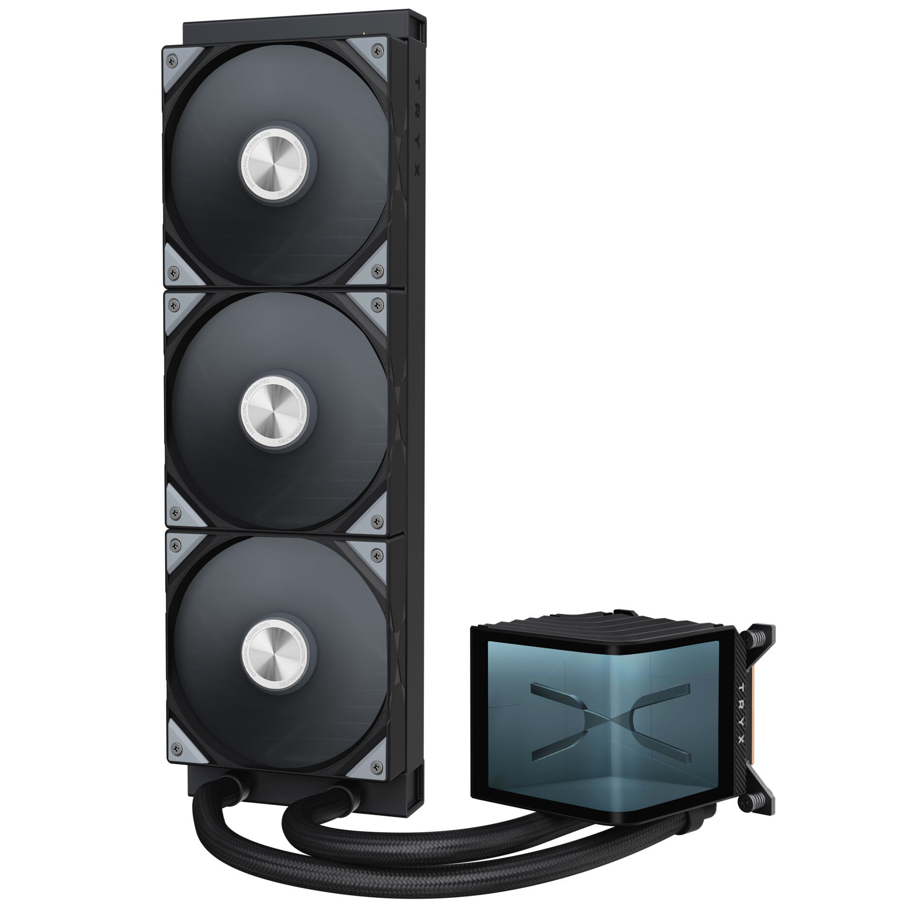TRYX PANORAMA 360 AiO water cooling, 3D AMOLED display - 360mm, black : image 3
