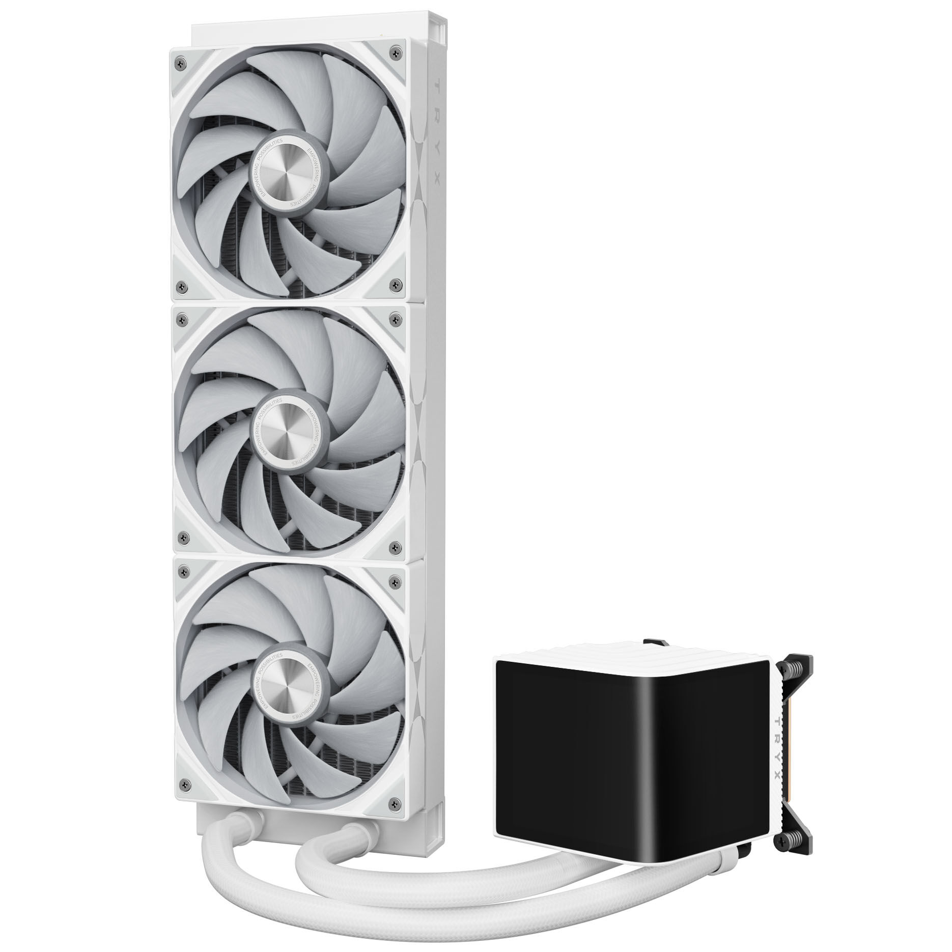 TRYX PANORAMA 360 AiO water cooling, 3D AMOLED display - 360mm, white : image 4