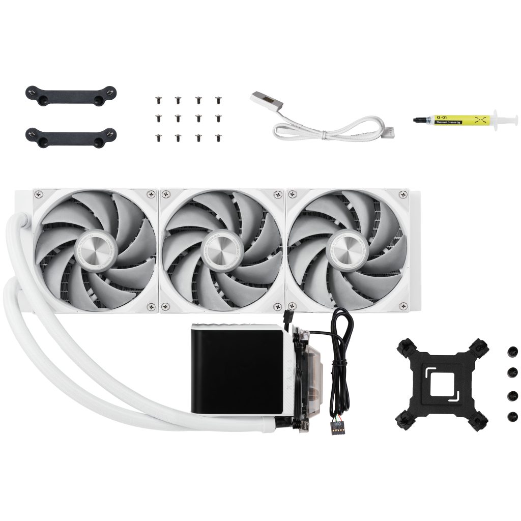 TRYX PANORAMA 360 AiO water cooling, 3D AMOLED display - 360mm, white : image 5