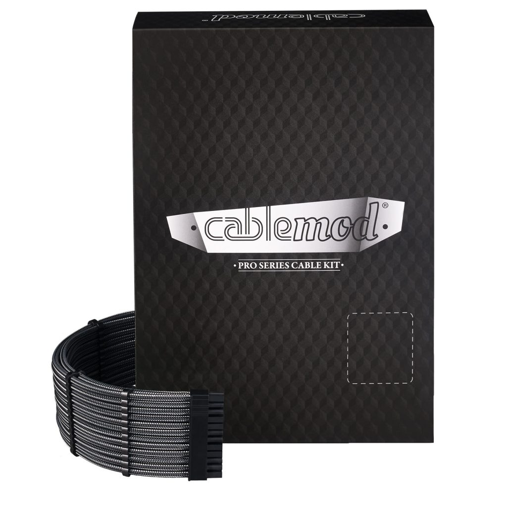 CableMod C-Series Pro ModMesh Sleeved 12V-2x6 12VHPWR Dual StealthSense Cable Kit for Corsair RMi, RMx (Black : image 1