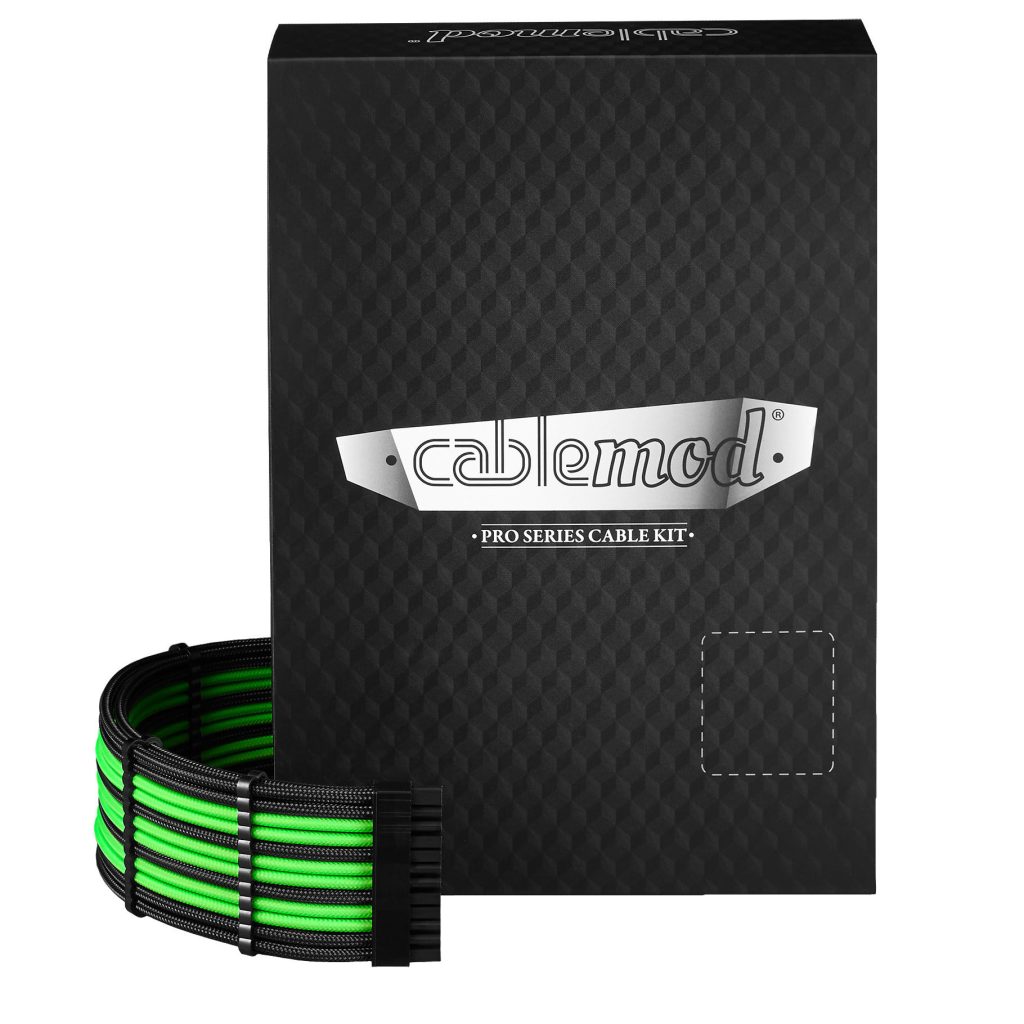 CableMod C-Series Pro ModMesh Sleeved 12V-2x6 12VHPWR Dual StealthSense Cable Kit for Corsair RMi, RMx (Black : image 1