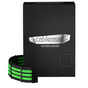 CableMod C-Series Pro ModMesh Sleeved 12V-2x6 12VHPWR Dual StealthSense Cable Kit for Corsair RMi, RMx (Black : image 1