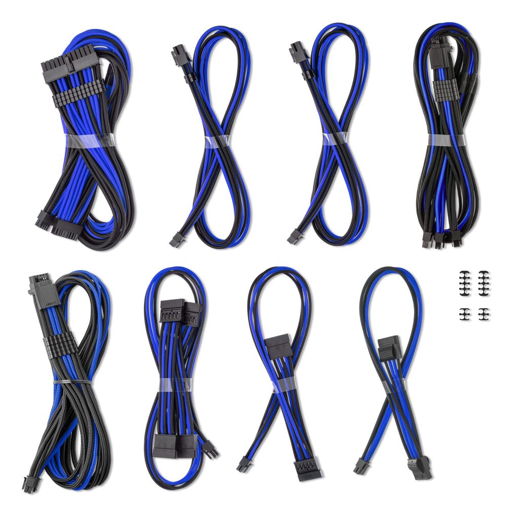 CableMod C-Series Pro ModMesh Sleeved 12V-2x6 12VHPWR Dual StealthSense Cable Kit for Corsair RMi, RMx (Black : image 2