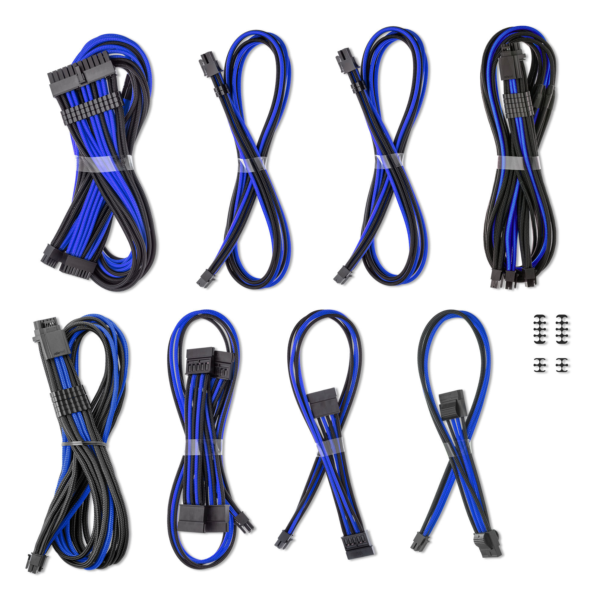 CableMod C-Series Pro ModMesh Sleeved 12V-2x6 12VHPWR Dual StealthSense Cable Kit for Corsair RMi, RMx (Black : image 2