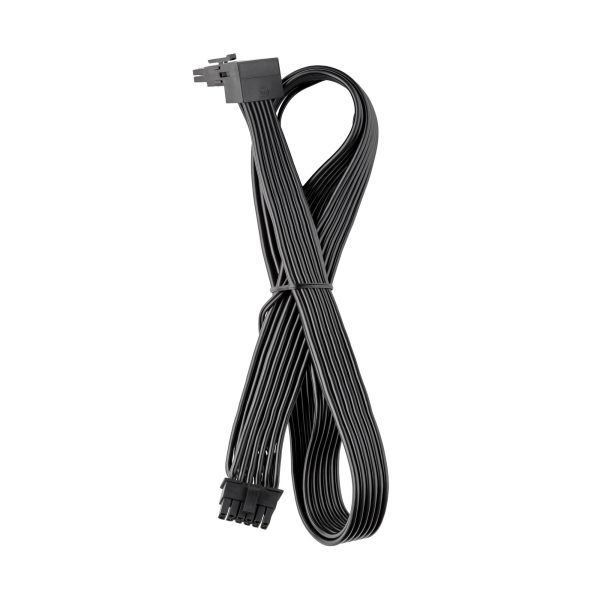 CableMod Basics Universal 12V 2×6 cable, 90 connector, 16-pin to 16-pin – black, 60 cm, var. A