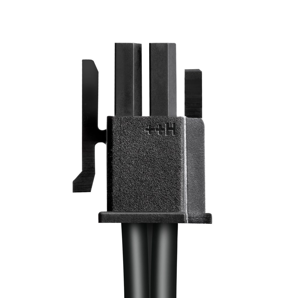 CableMod Basics Universal 12V 2x6 cable, 90 connector, 16-pin to 16-pin - black, 60 cm, var. A : image 3