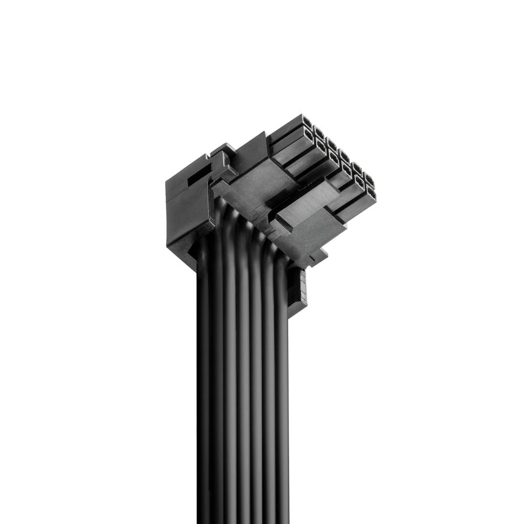 CableMod Basics Universal 12V 2x6 cable, 90 connector, 16-pin to 16-pin - black, 60 cm, var. B