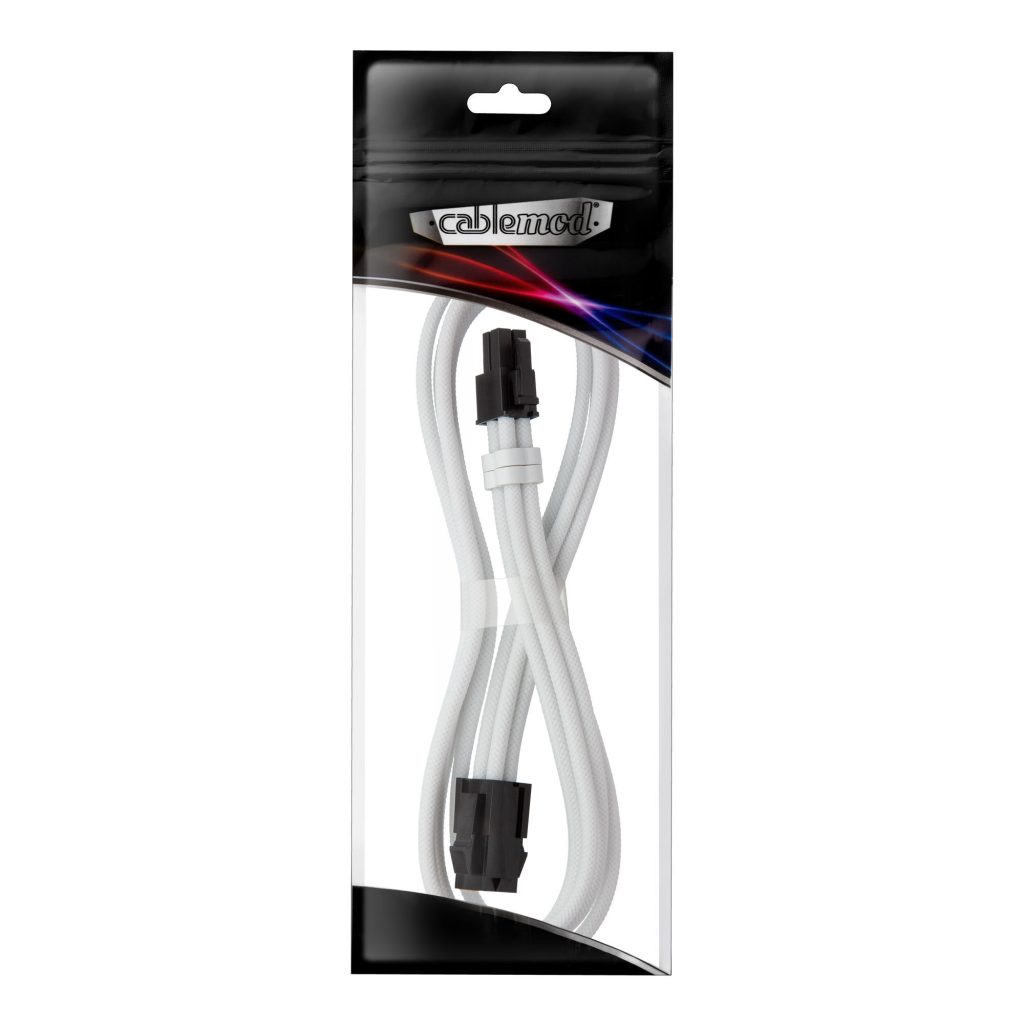 CableMod Pro ModMesh 4-pin ATX extension, 45cm - white