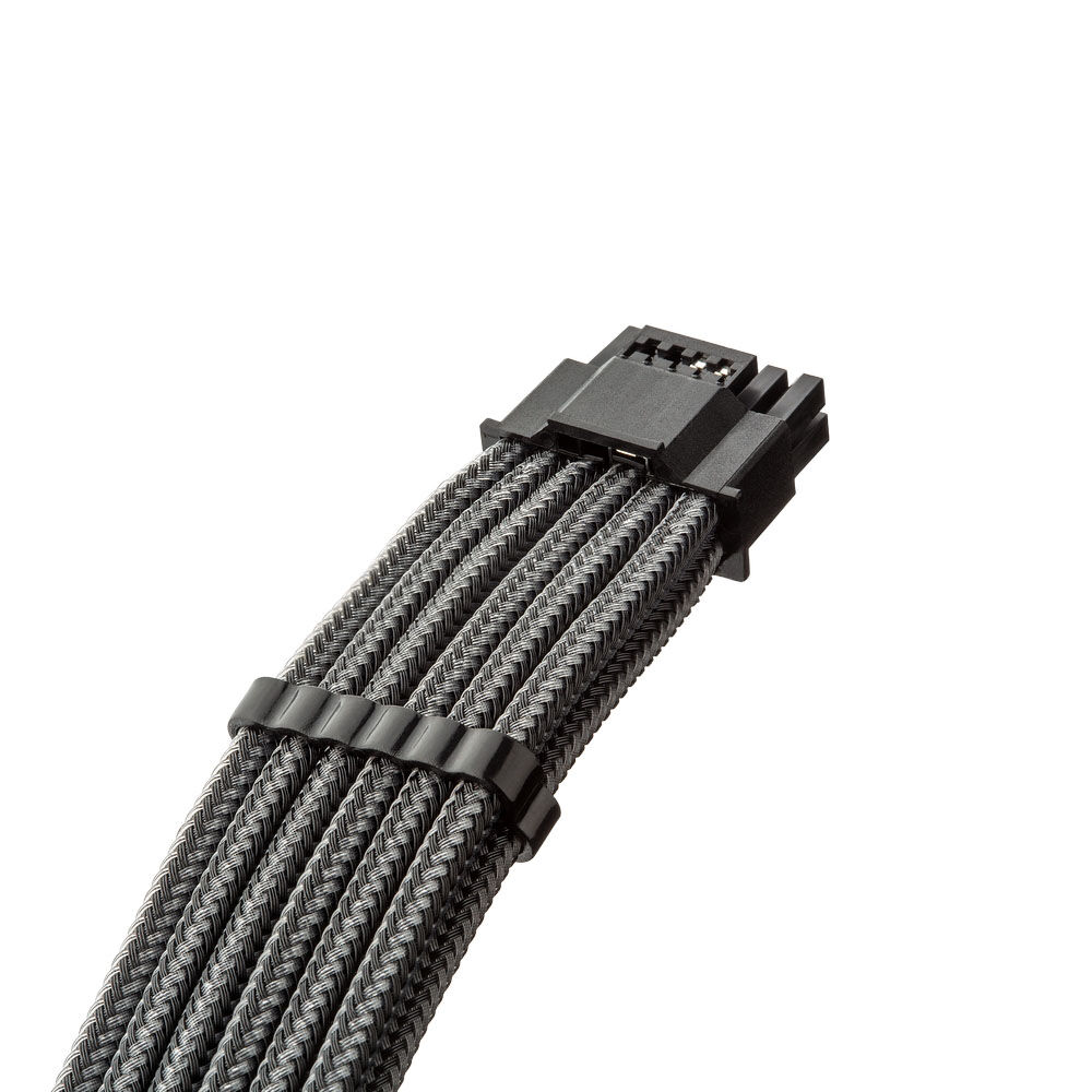 CableMod C-Series Pro ModMesh 12V 2x6 Cable, Sleeved, 16-Pin to 2x 8-Pin, for Corsair Type 4 and 3 PSUs - Carbon : image 2