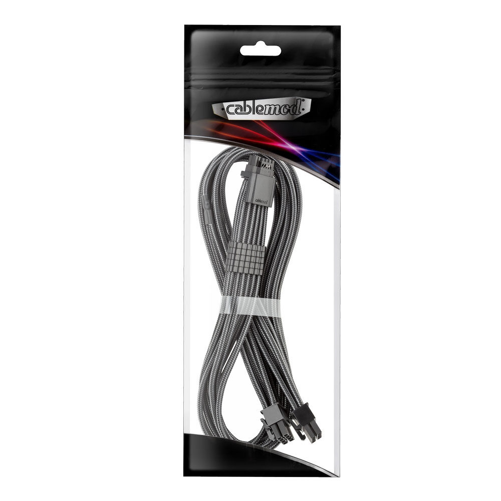 CableMod C-Series Pro ModMesh 12V 2x6 Cable, Sleeved, 16-Pin to 2x 8-Pin, for Corsair Type 4 and 3 PSUs - Carbon : image 3
