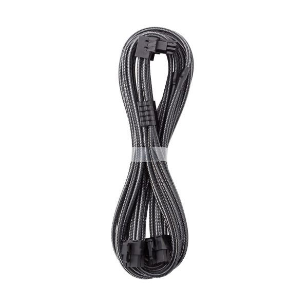 CableMod C-Series Pro connection cable – Variant A, 90, 16-pin to 2x 8-pin PCIe, carbon