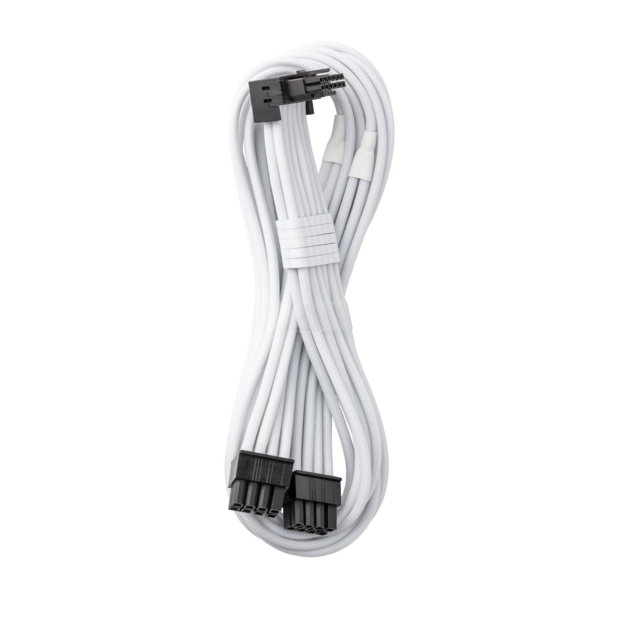 CableMod C-Series Pro connection cable - Variant A, 90, 16-pin to 2x 8-pin PCIe, white : image 1