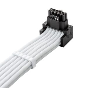 CableMod C-Series Pro connection cable - Variant A, 90, 16-pin to 2x 8-pin PCIe, white : image 2