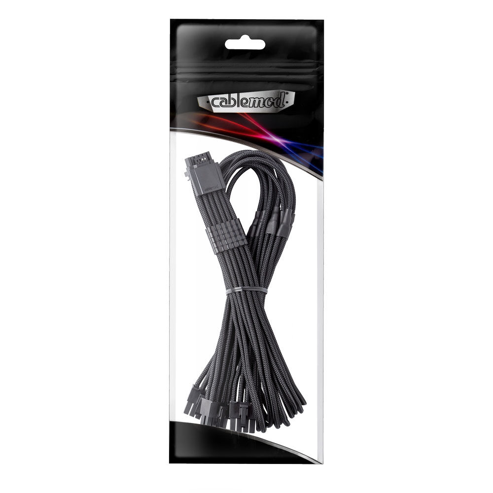 CableMod C-Series Pro ModMesh 12V 2x6 Cable, Sleeved, 16-Pin to 3x 8-Pin, for Corsair Type 4 and 3 PSUs - Black : image 3