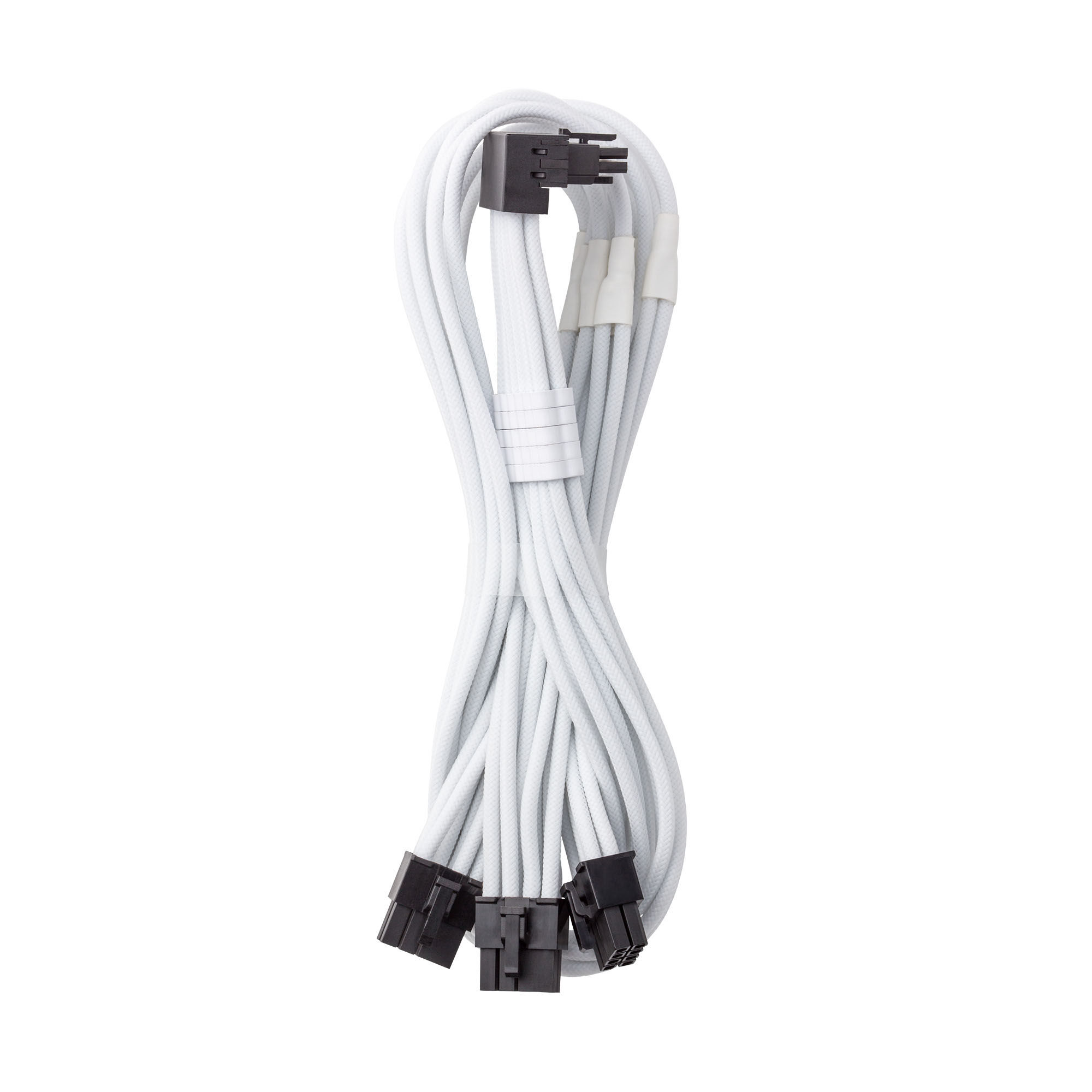 CableMod C-Series Pro connection cable - Variant A, 90, 16-pin to 3x 8-pin PCIe, white : image 1