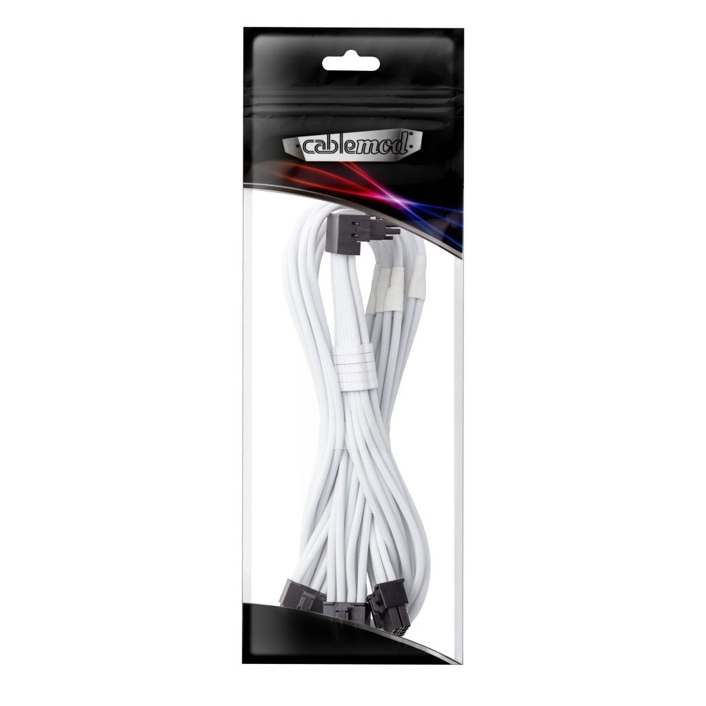 CableMod C-Series Pro connection cable - Variant A, 90, 16-pin to 3x 8-pin PCIe, white : image 3