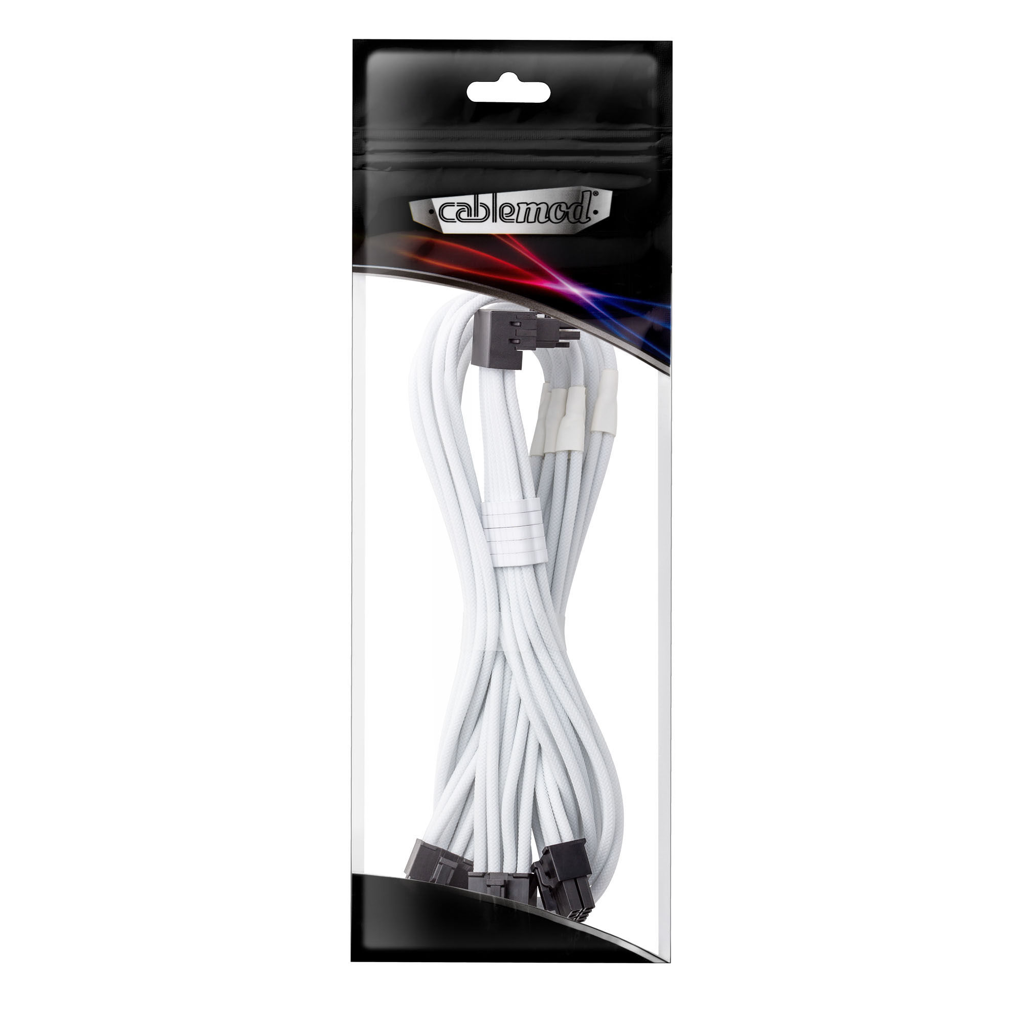 CableMod C-Series Pro connection cable - Variant A, 90, 16-pin to 3x 8-pin PCIe, white : image 3