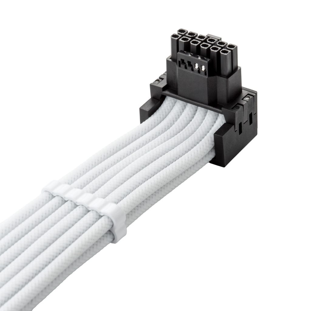 CableMod C-Series Pro connection cable - Variant A, 90, 16-pin to 3x 8-pin PCIe, white : image 2