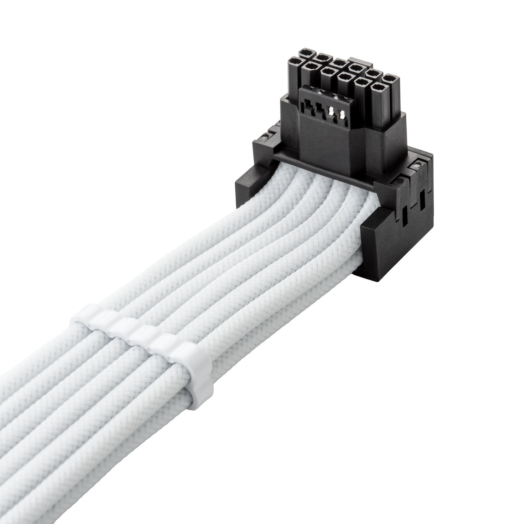 CableMod C-Series Pro connection cable - Variant A, 90, 16-pin to 3x 8-pin PCIe, white : image 2