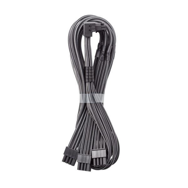 CableMod C-Series Pro connection cable – variant B, 90, 16-pin to 3x 8-pin PCIe, carbon