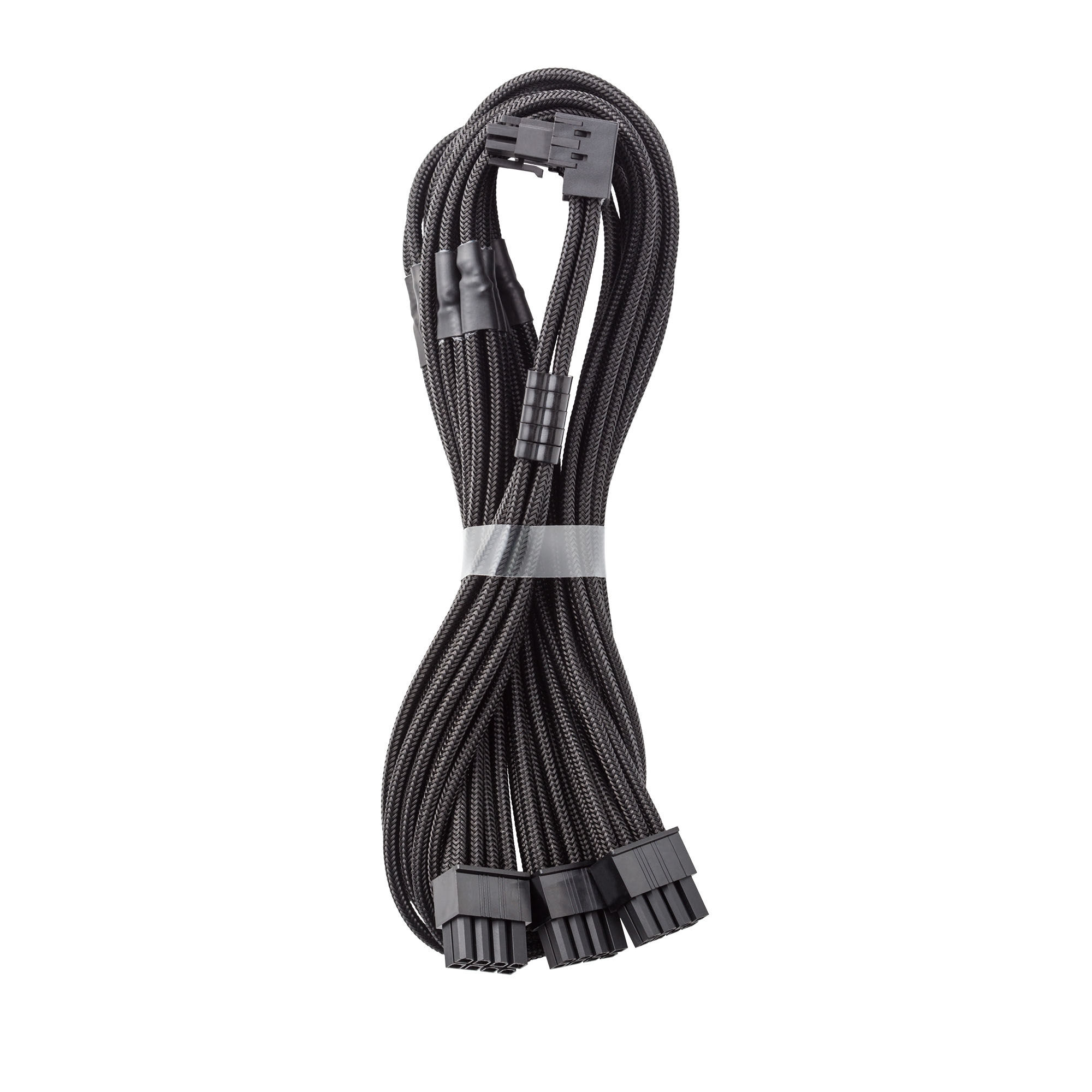 CableMod C-Series Pro connection cable - Variant B, 90, 16-pin to 3x 8-pin PCIe, black