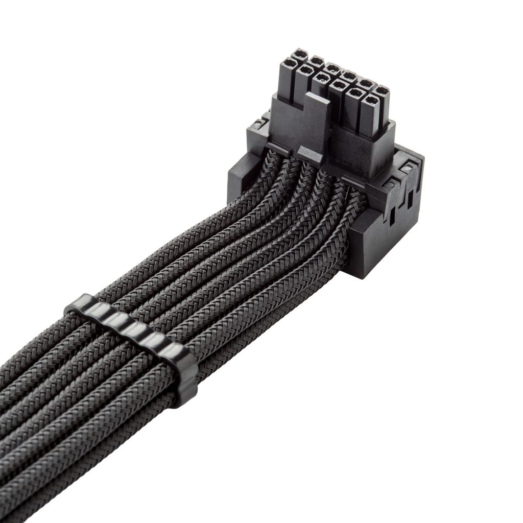 CableMod C-Series Pro connection cable - Variant B, 90, 16-pin to 3x 8-pin PCIe, black