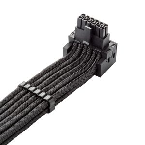 CableMod C-Series Pro connection cable - Variant B, 90, 16-pin to 3x 8-pin PCIe, black