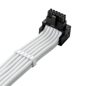 CableMod C-Series Pro connection cable - variant B, 90, 16-pin to 3x 8-pin PCIe, white : image 2
