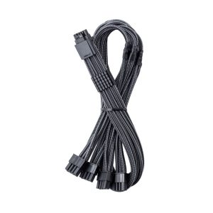 CableMod C-Series Pro ModMesh 12V 2x6 Cable, Sleeved, 16-Pin to 4x 8-Pin, for Corsair Type 4 and 3 PSUs - Carbon : image 1