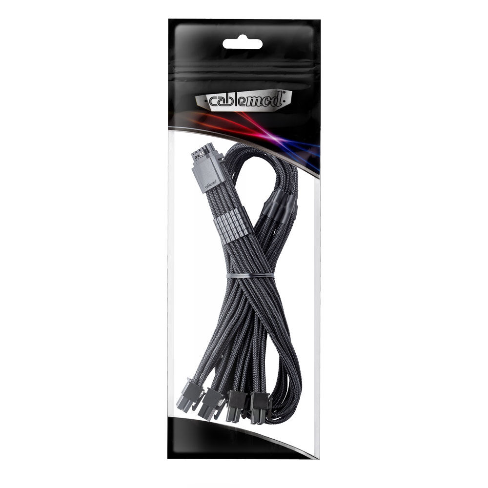 CableMod C-Series Pro ModMesh 12V 2x6 Cable, Sleeved, 16-Pin to 4x 8-Pin, for Corsair Type 4 and 3 PSUs - Black : image 3