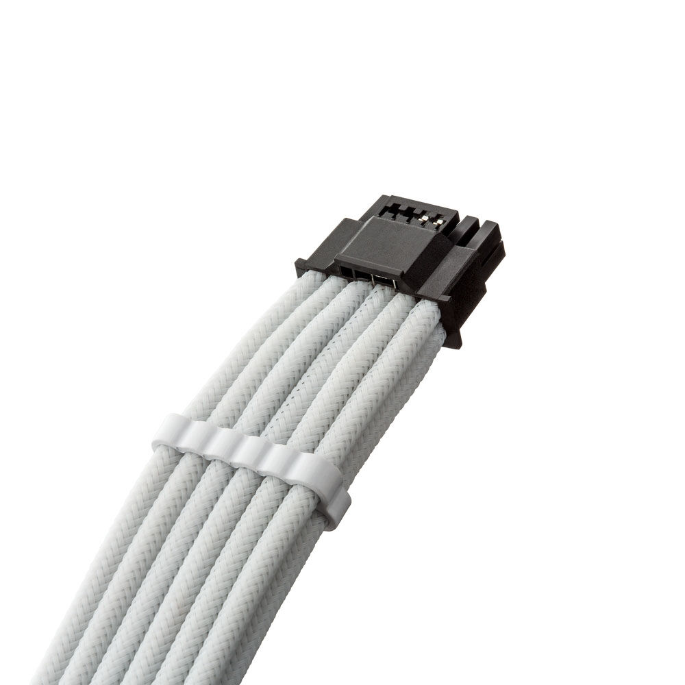 CableMod C-Series Pro ModMesh 12V 2x6 Cable, Sleeved, 16-Pin to 4x 8-Pin, for Corsair Type 4 and 3 PSUs - White : image 2