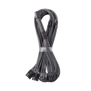 CableMod C-Series Pro connection cable - Variant A, 90, 16-pin to 4x 8-pin PCIe, carbon