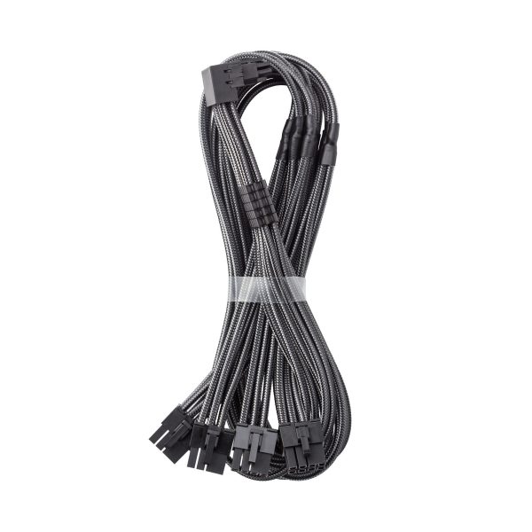 CableMod C-Series Pro connection cable – Variant A, 90, 16-pin to 4x 8-pin PCIe, carbon