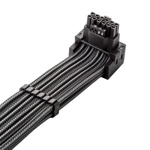 CableMod C-Series Pro connection cable - Variant A, 90, 16-pin to 4x 8-pin PCIe, carbon