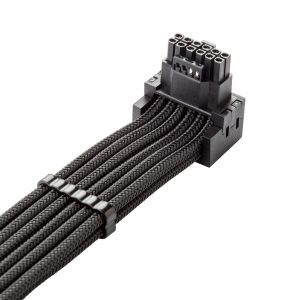CableMod C-Series Pro connection cable - Variant A, 90, 16-pin to 4x 8-pin PCIe, black