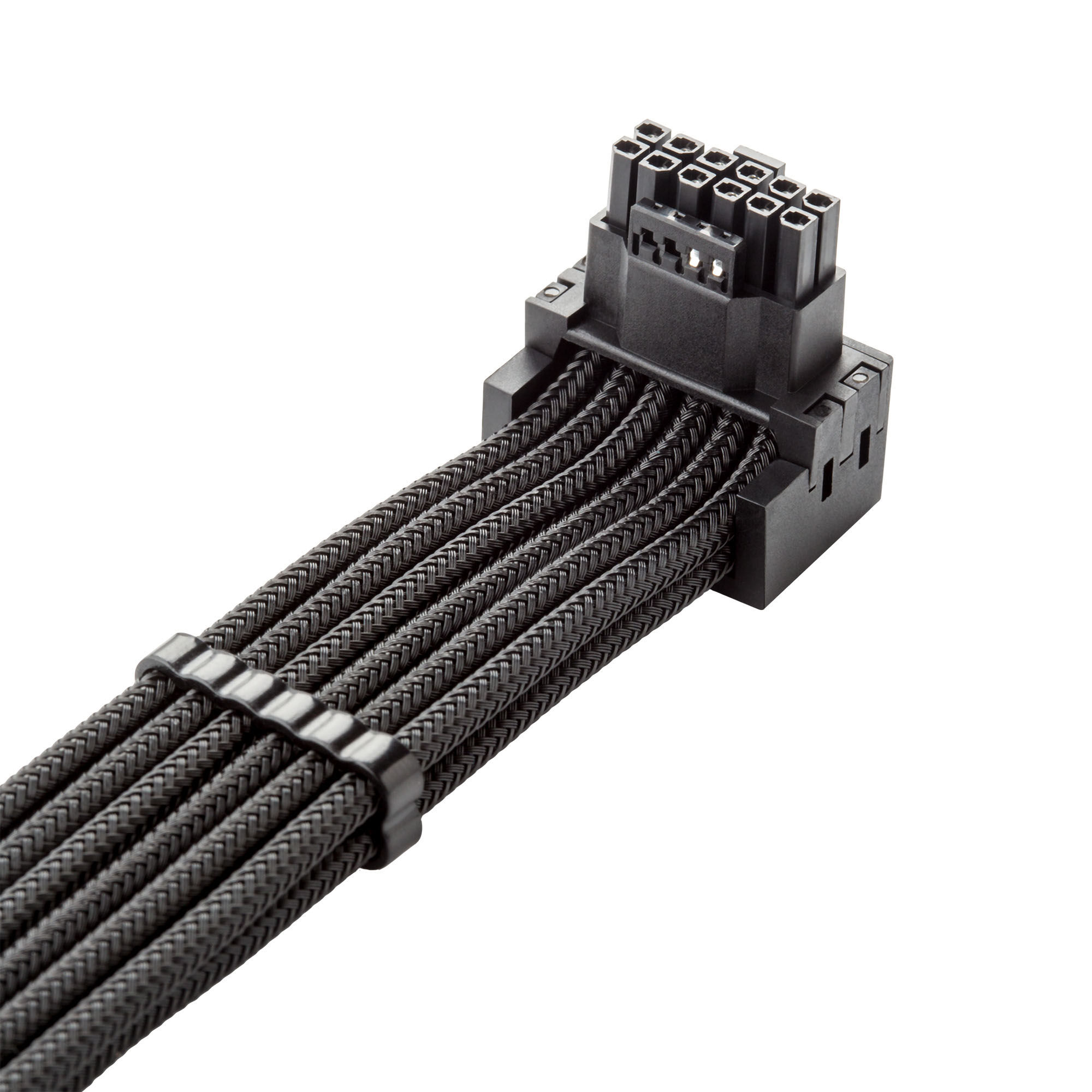 CableMod C-Series Pro connection cable - Variant A, 90, 16-pin to 4x 8-pin PCIe, black