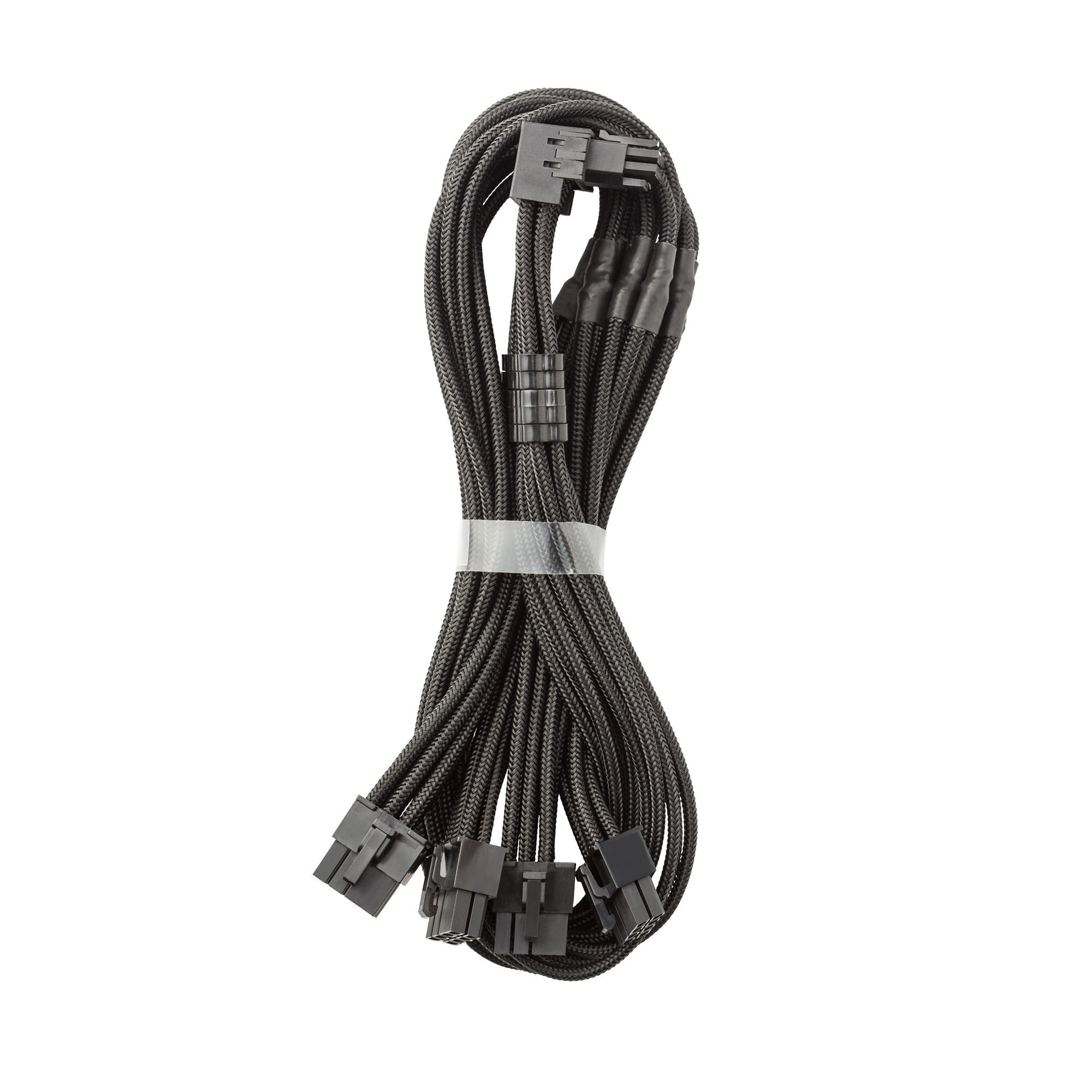 CableMod C-Series Pro connection cable - Variant A, 90, 16-pin to 4x 8-pin PCIe, black
