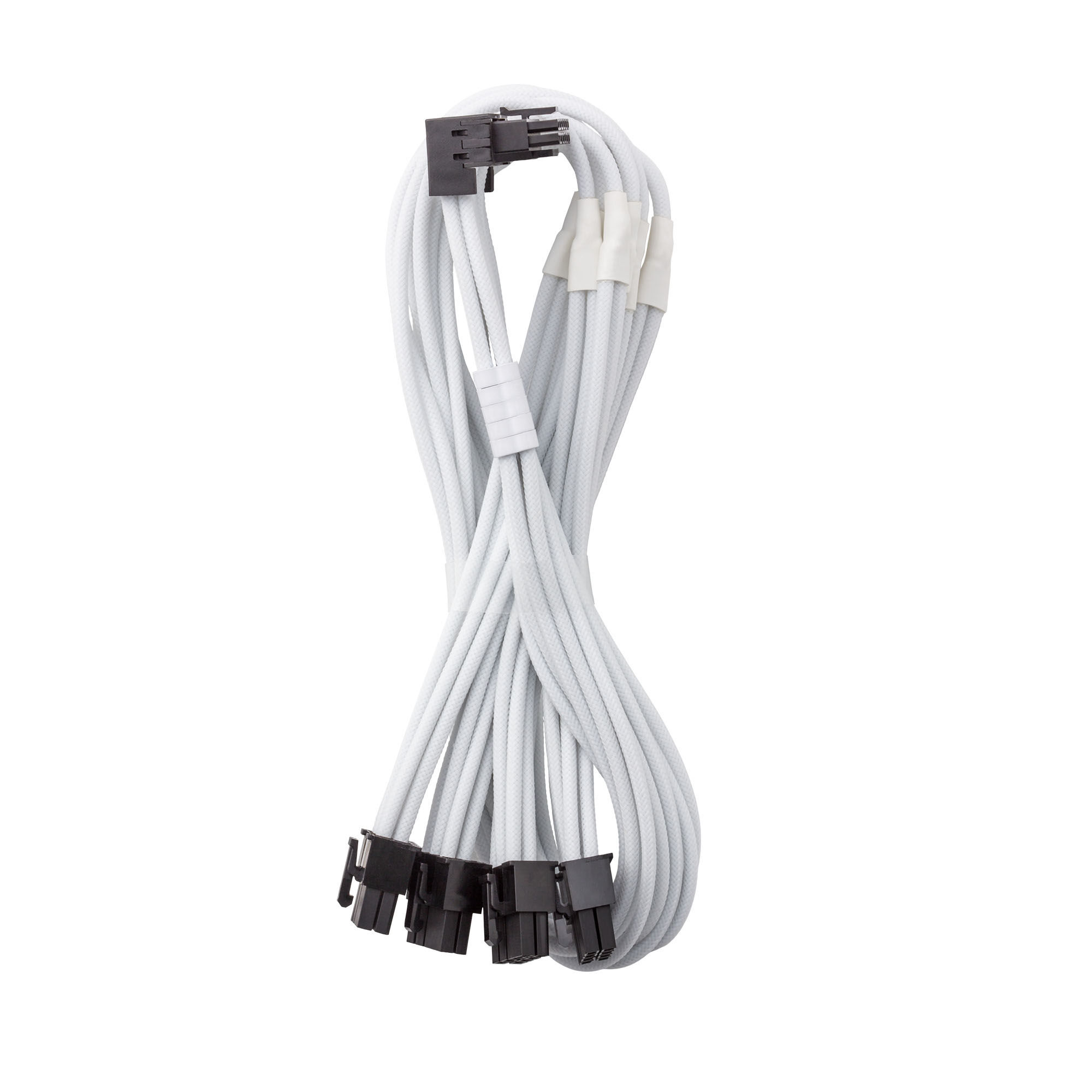 CableMod C-Series Pro connection cable - Variant A, 90, 16-pin to 4x 8-pin PCIe, white