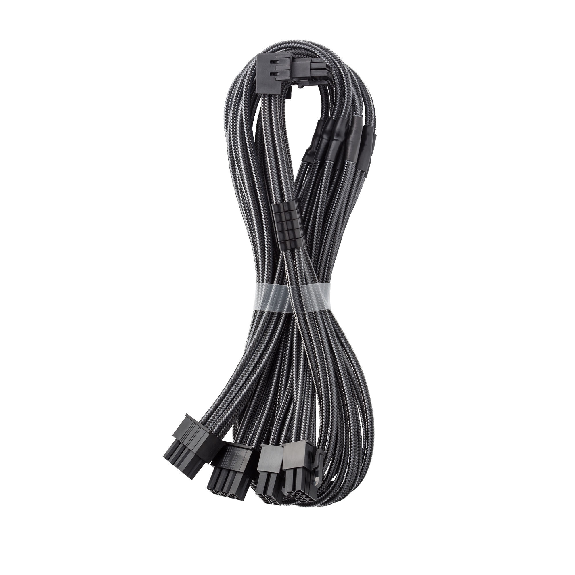 CableMod C-Series Pro connection cable - variant B, 90, 16-pin to 4x 8-pin PCIe, carbon