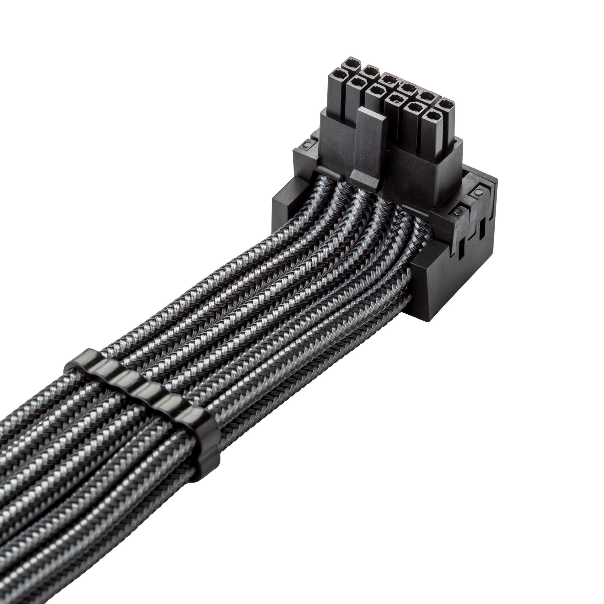 CableMod C-Series Pro connection cable - variant B, 90, 16-pin to 4x 8-pin PCIe, carbon
