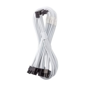 CableMod C-Series Pro connection cable - variant B, 90, 16-pin to 4x 8-pin PCIe, white