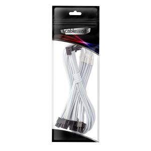 CableMod C-Series Pro connection cable - variant B, 90, 16-pin to 4x 8-pin PCIe, white